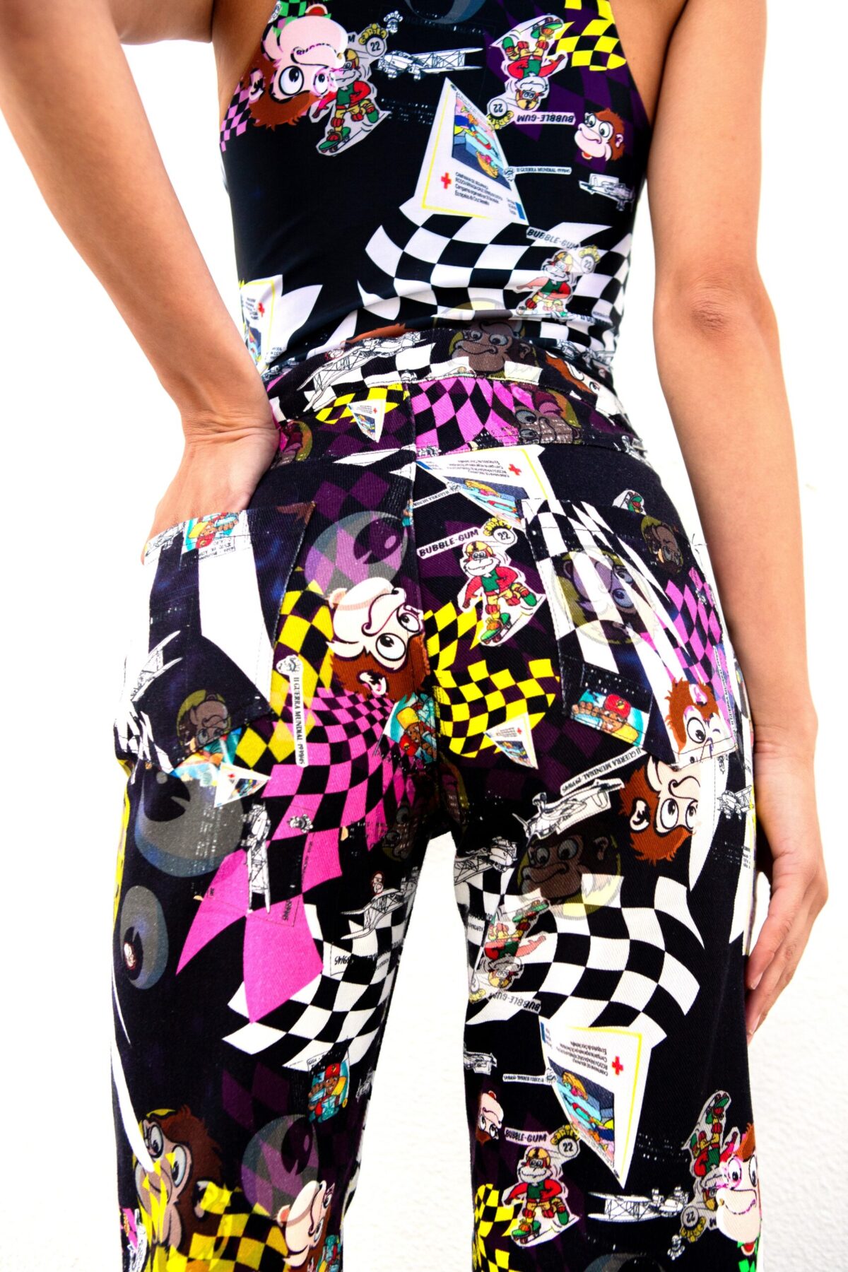 DNXG-DNM01 Gorila Pop Graphic Jeans #01 - Image 2