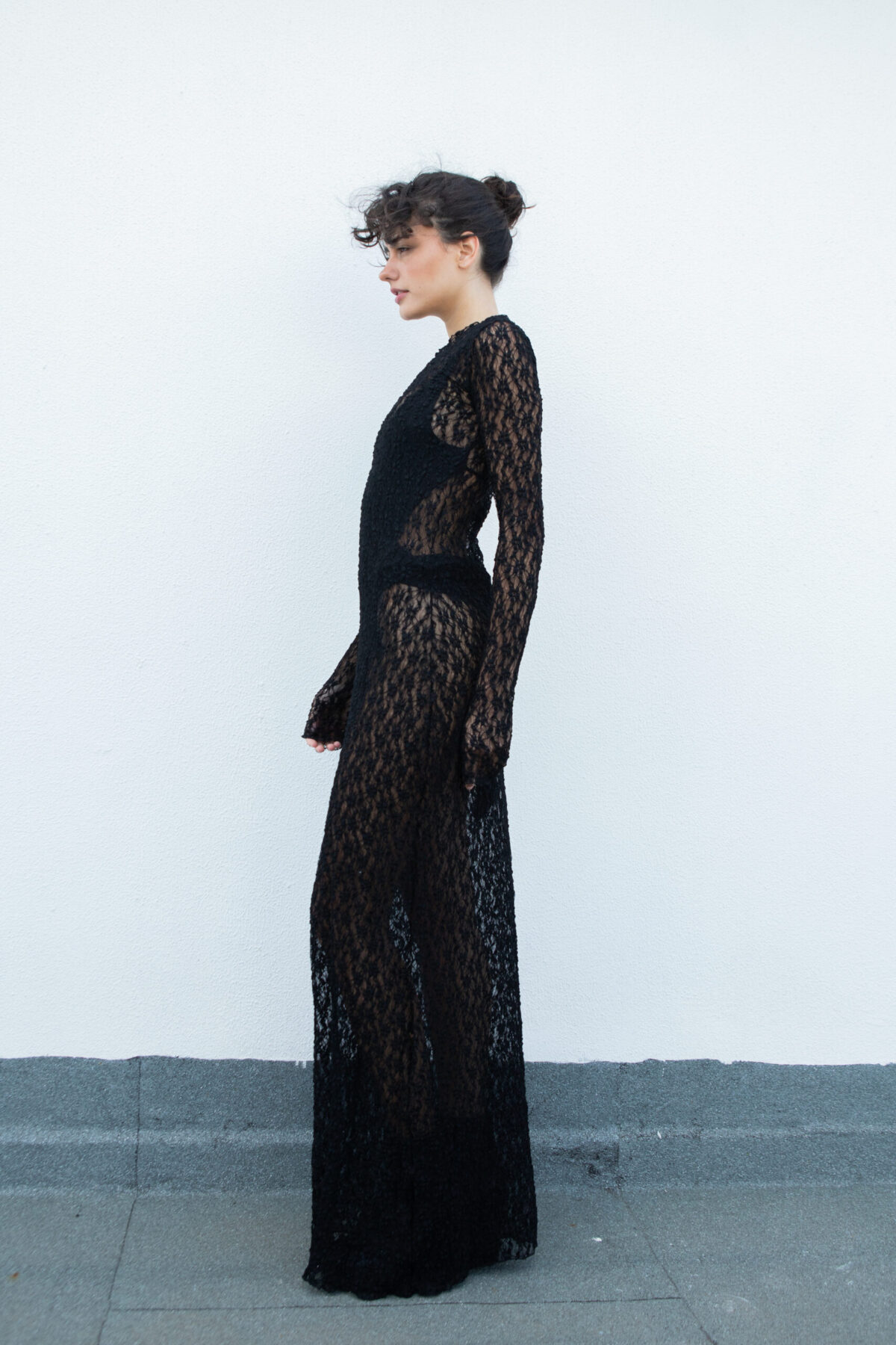 DNJKT2025-MR01 Black Lace Signature Dress - Image 4
