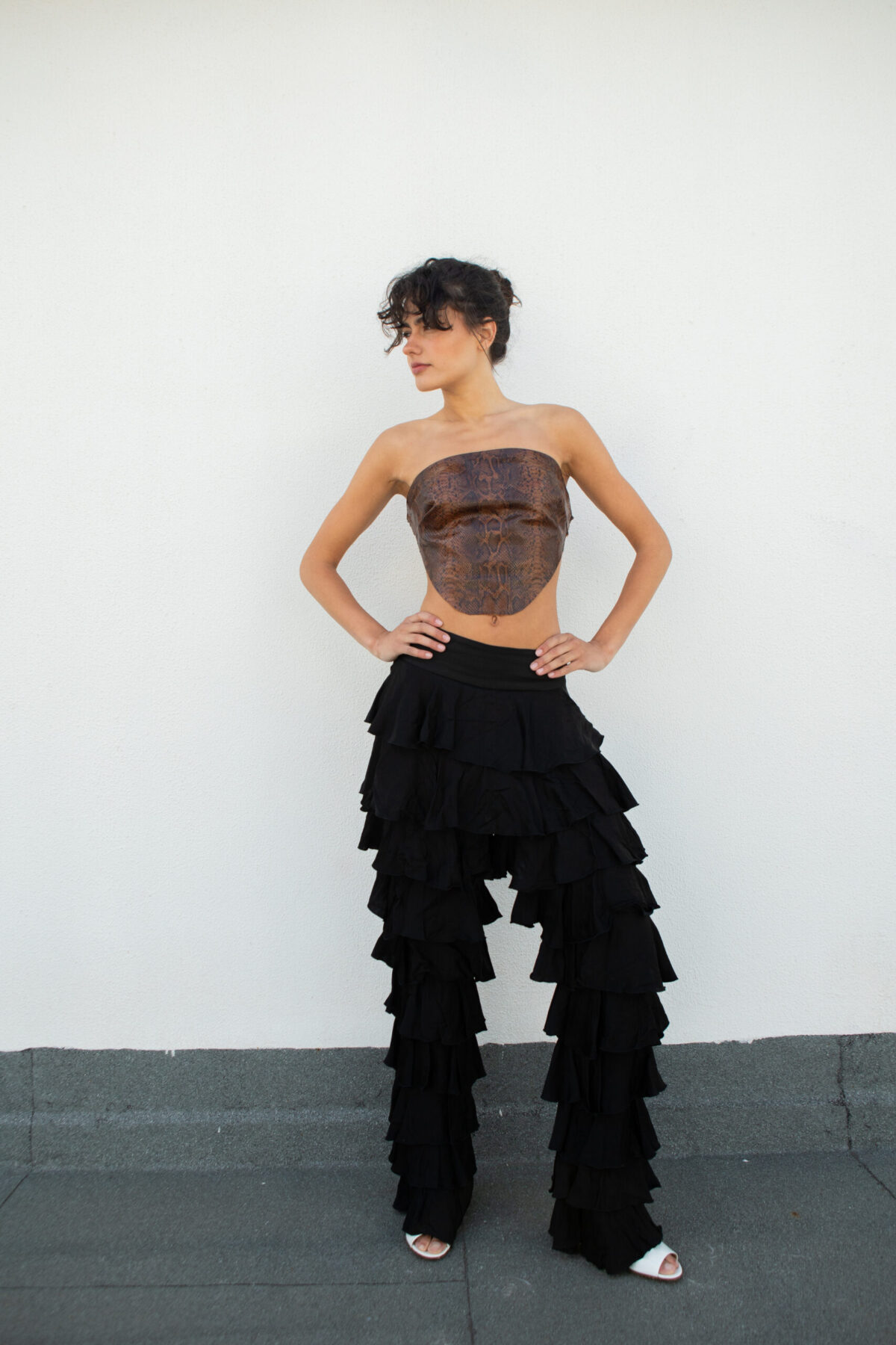 DNPNT2025-CT01 Ruffled Trousers - Image 5