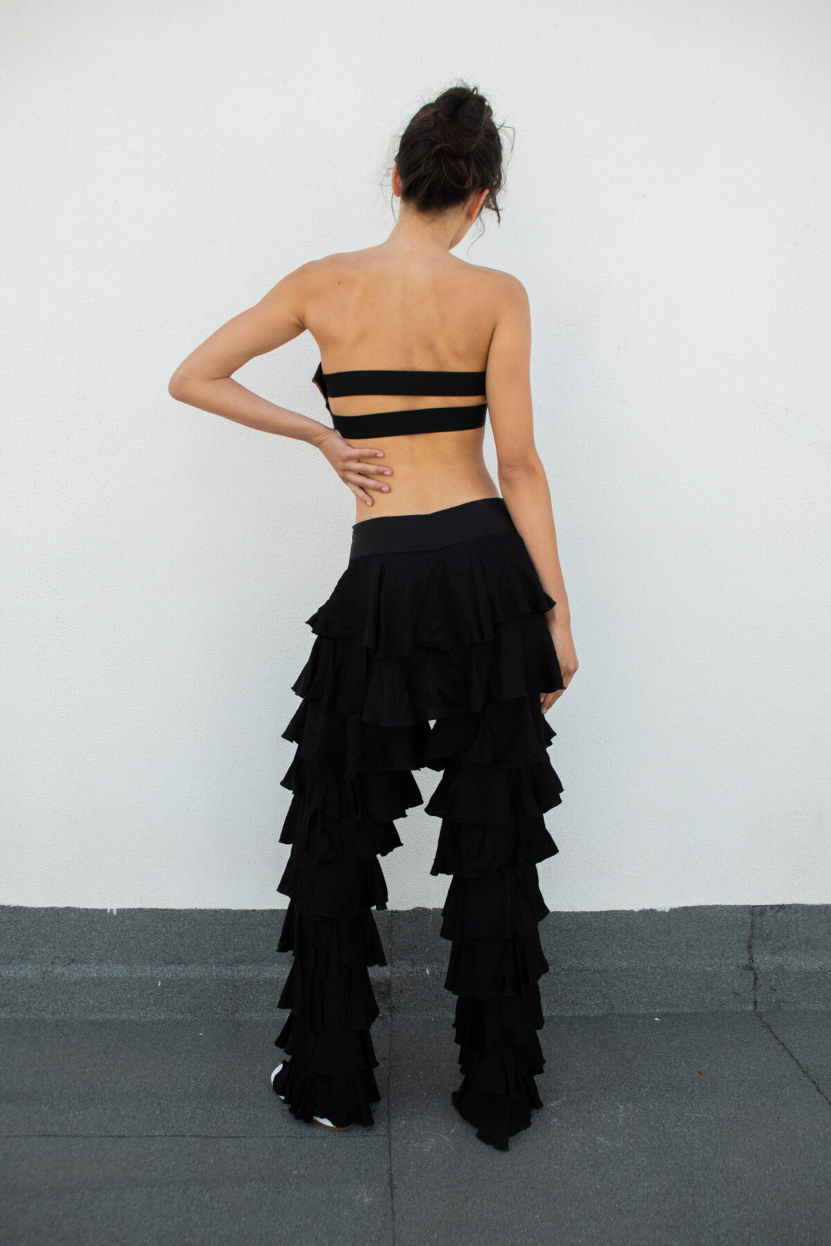 DNPNT2025-CT01 Ruffled Trousers - Image 2