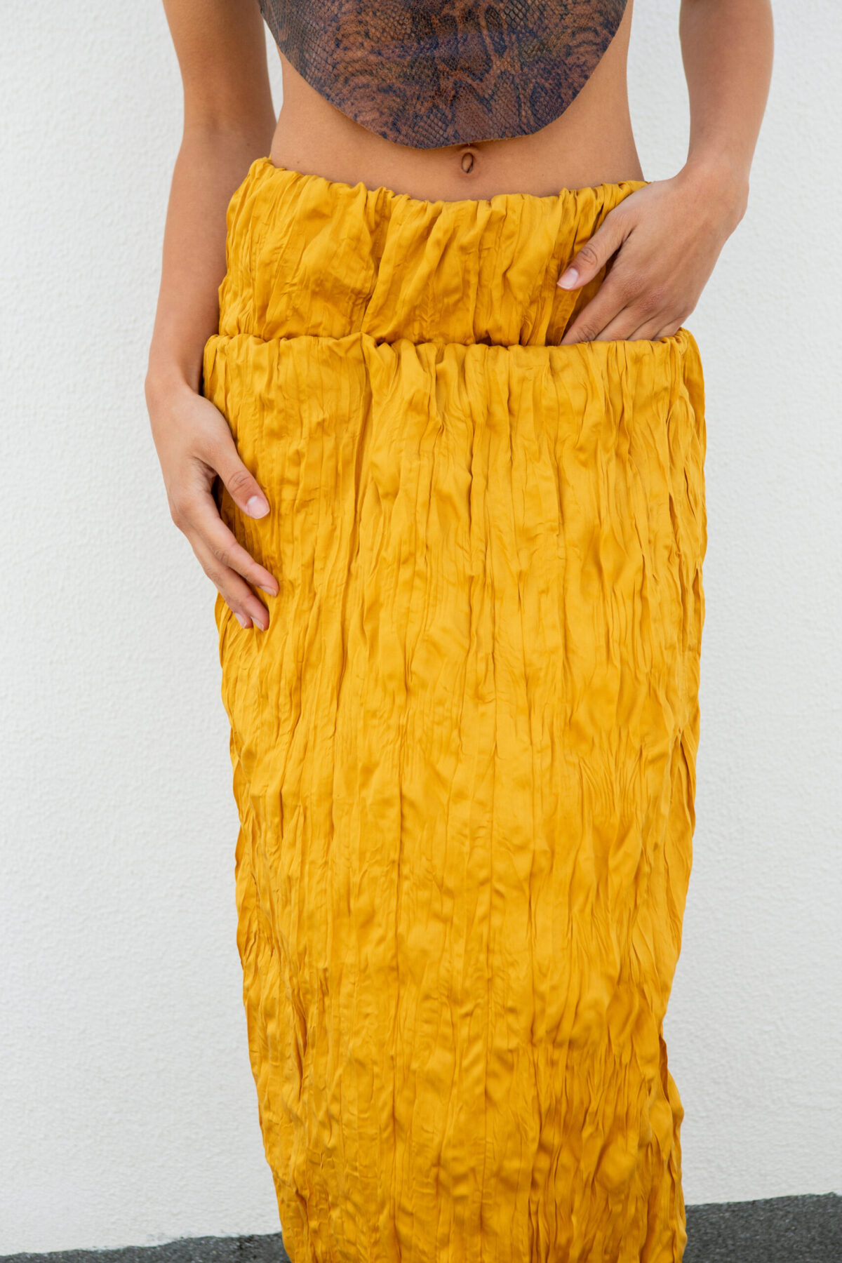 DNSKT2025-FL02 Long Skirt in Indian Pleated - Image 2