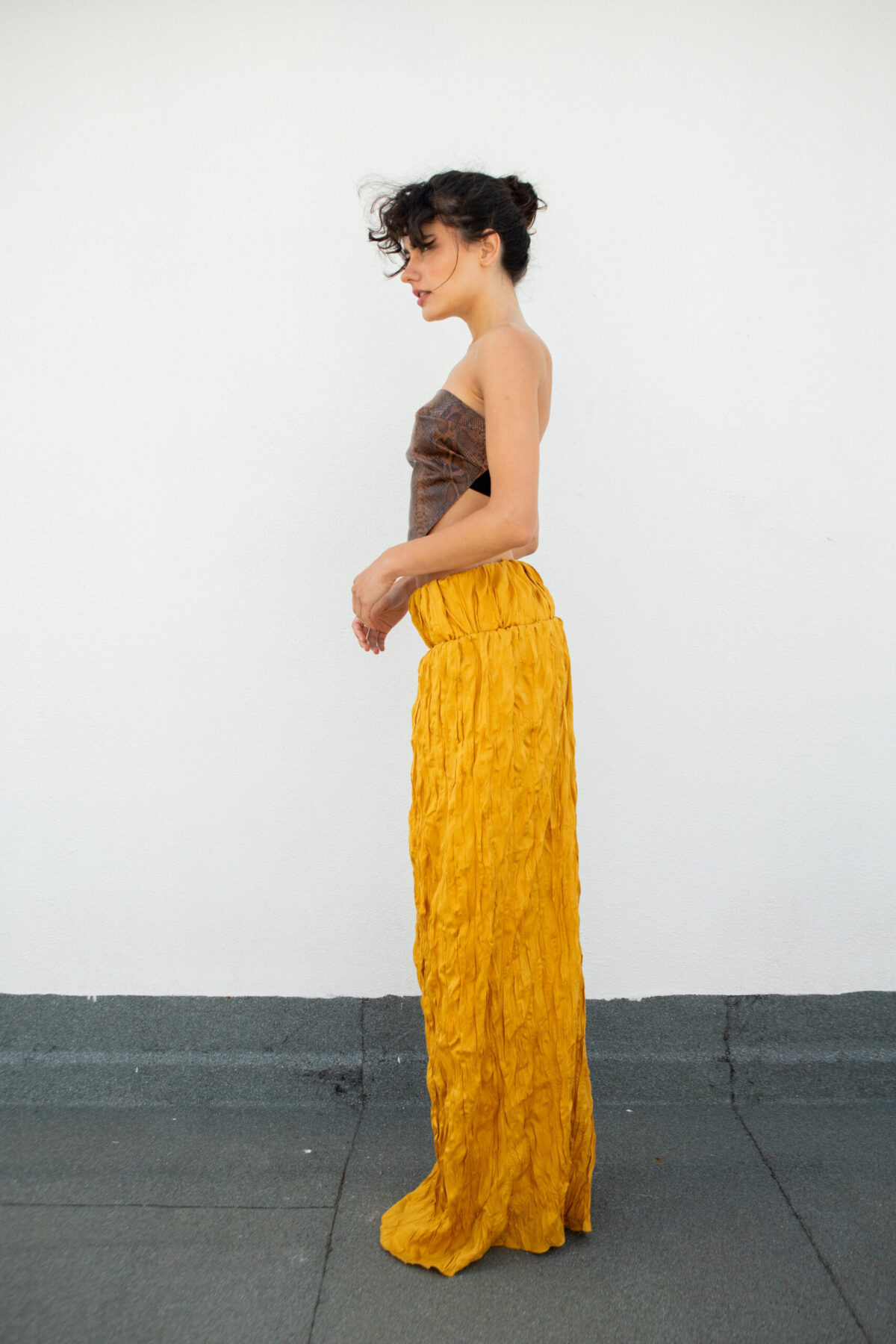 DNSKT2025-FL02 Long Skirt in Indian Pleated - Image 3