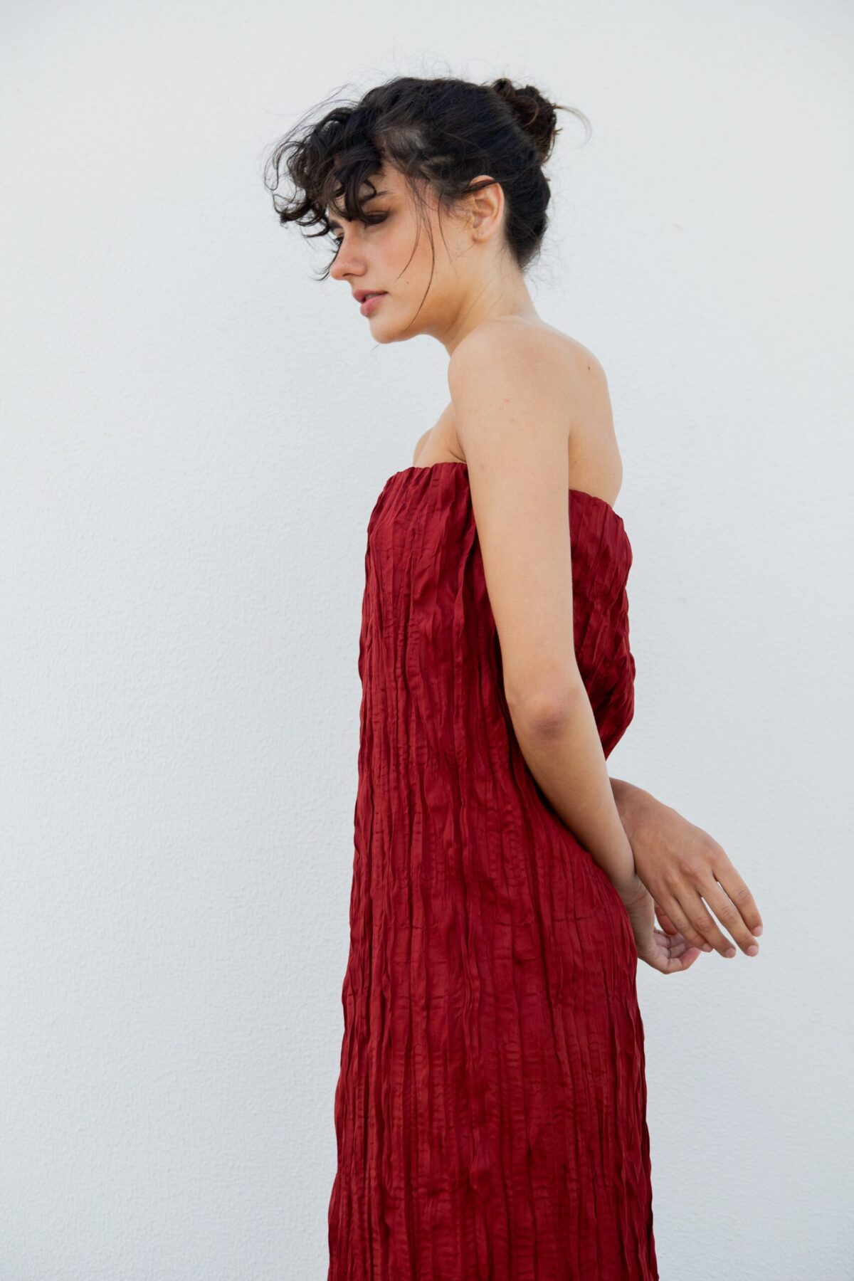 DNDRS2025-GD01 Strapless long dress