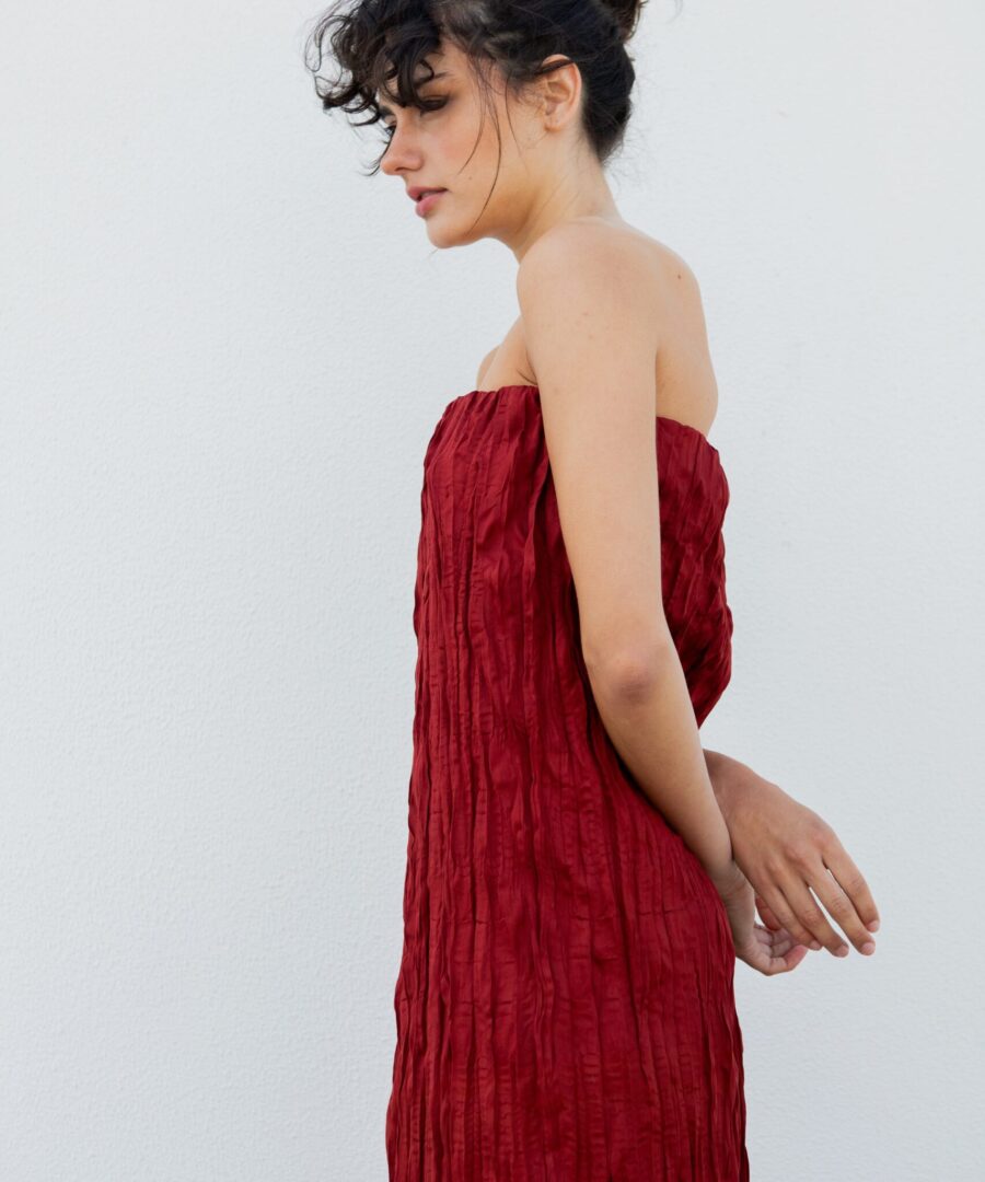 DNDRS2025-GD01 Strapless long dress