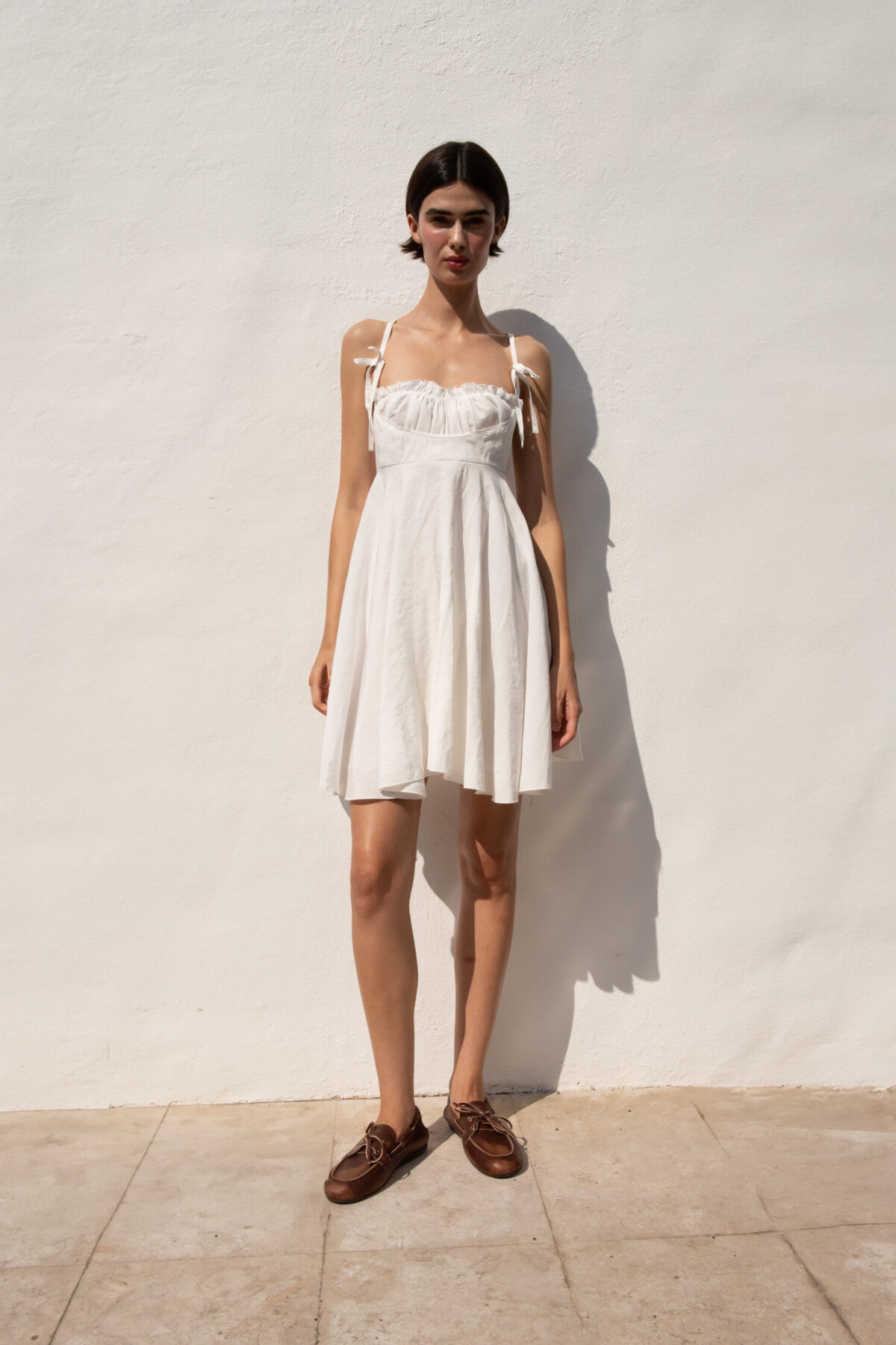 "The White Papoila Dress"
